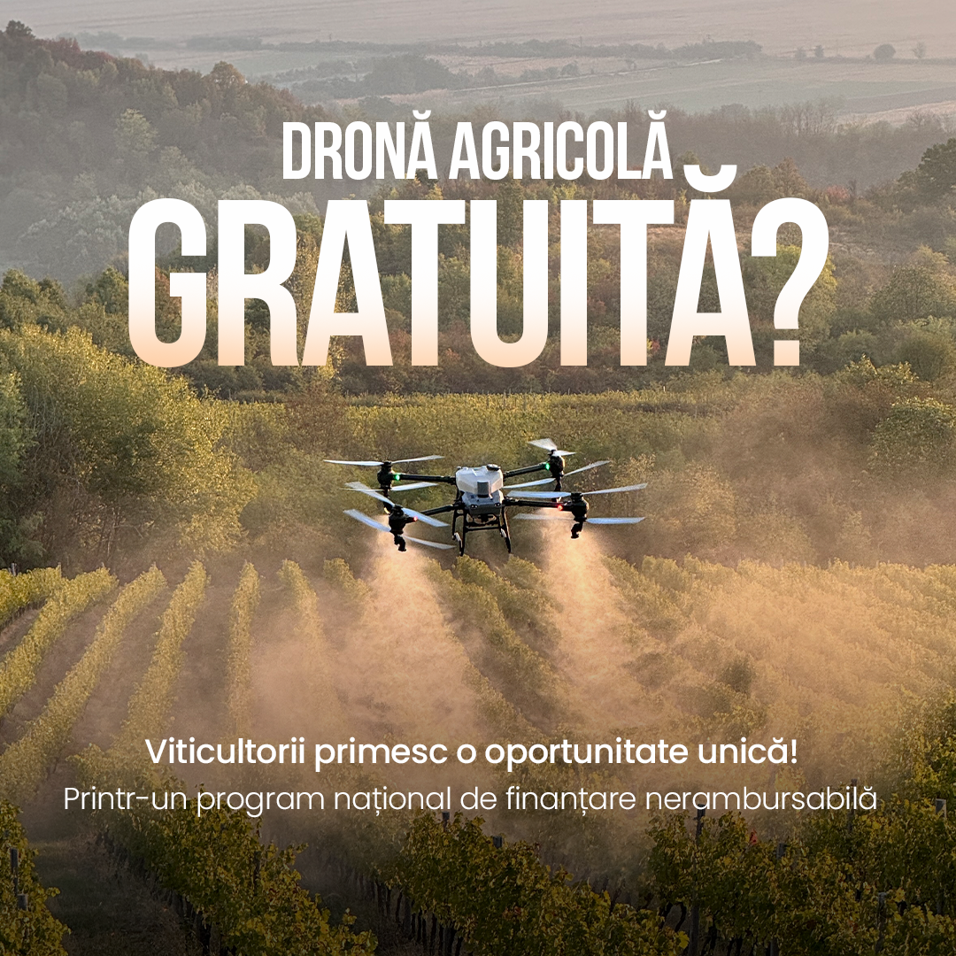 Program de finanțare pentru viticultori: Cum poți achiziționa o dronă agricolă cu sprijin nerambursabil