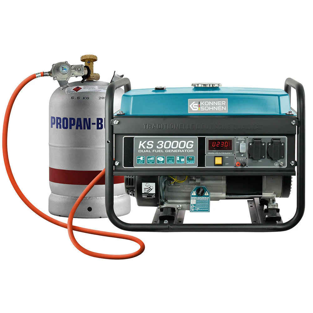 Generator pe gaz/benzina "Könner & Söhnen" KS 5000E G