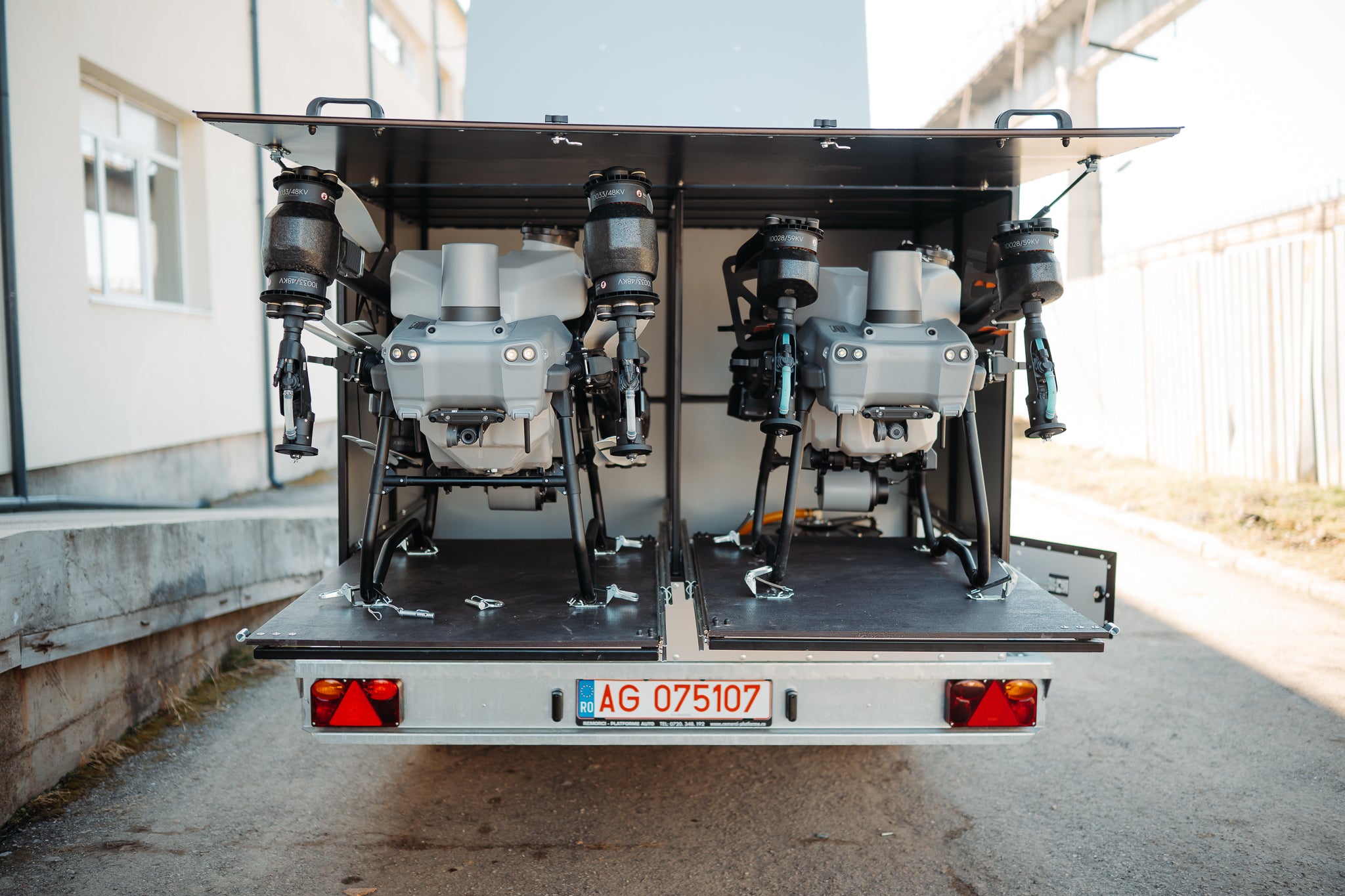 Riagro Perform Mix dublu, cu remorcă