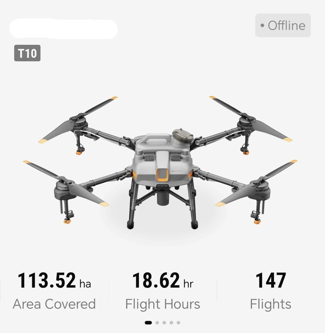 Dronă DJI Agras T10 Second Hand Pachet complet