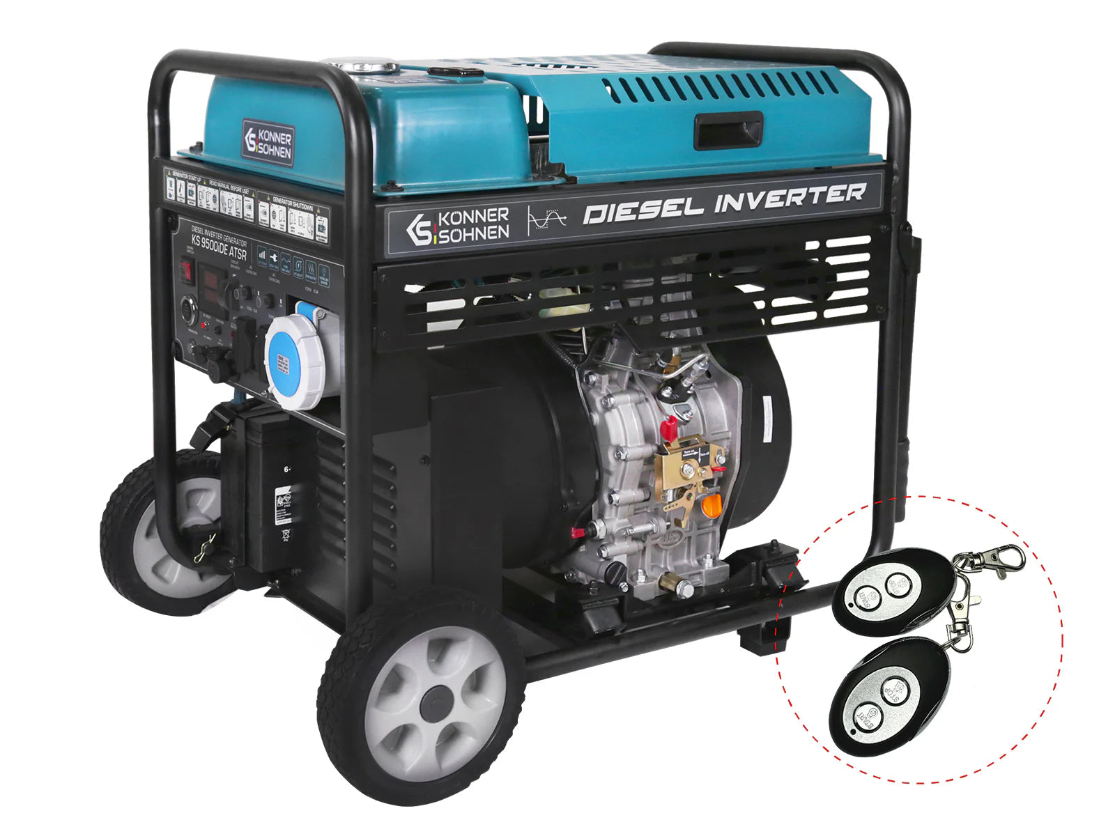 Generator cu inverter diesel "Könner & Söhnen" KS 9500iDЕ ATSR